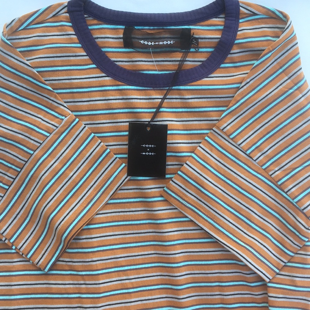 Large Stripped Crop Top